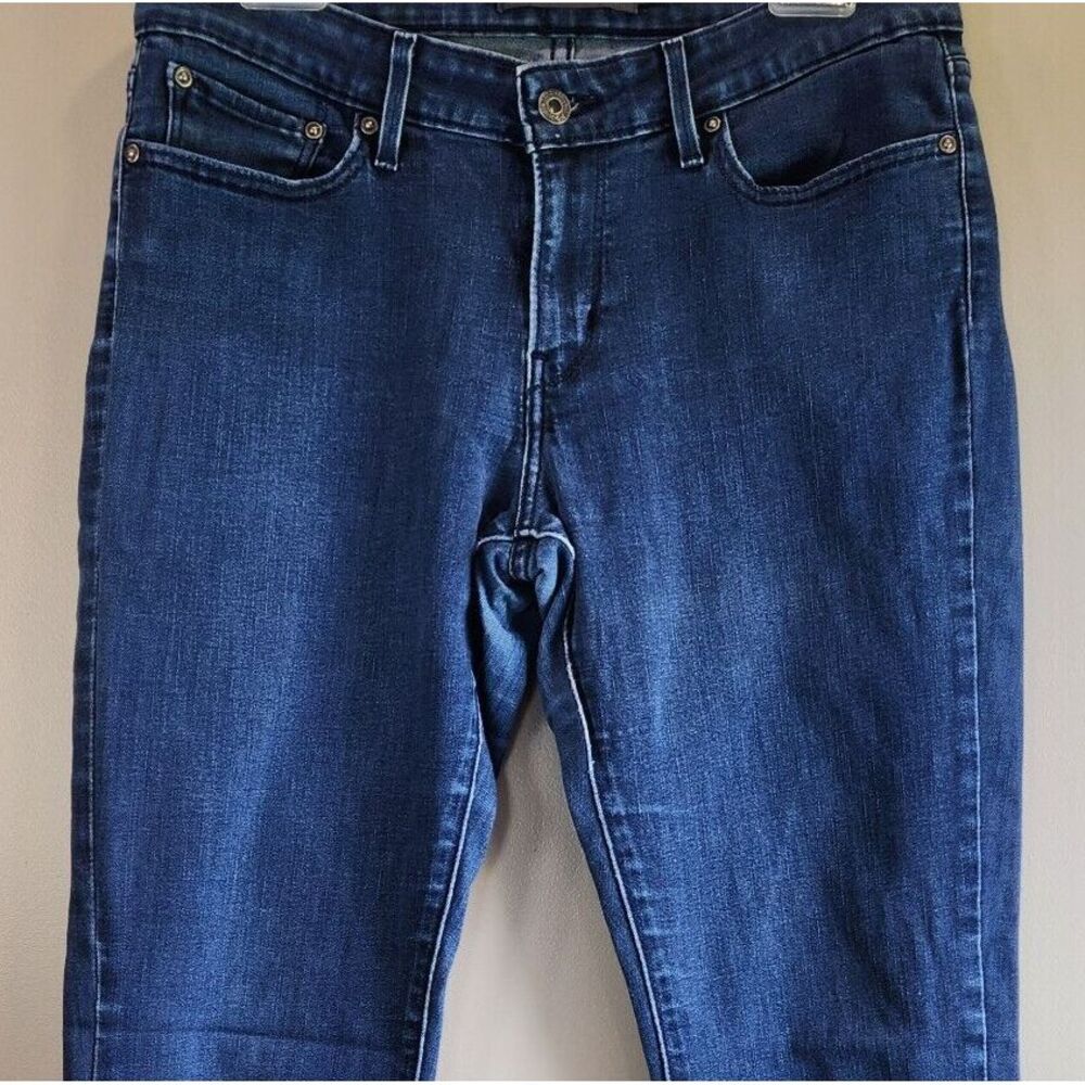 Levi's Slight Curve Womens Size 10/30 Stretch Jeans Medium Wash Blue Distressed - Picture 6 of 9